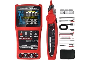 Nätverkskabel Tester Wire Tracker Tone Generator Ethernet Tester Multimeter VFL 3-i-1 RJ45 CAT5 CAT6 CAT7 CAT8 RJ11 Tone BNC Tester PoE-testkabel för kabellängd