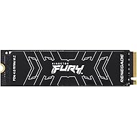 Kingston FURY Renegade SFYRD/2000G Internal SSD Hard Drive, Black, 2TB
