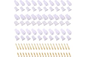 HUAZIZ 240 Pezzi 2.8mm Kit di Connettori Elettrici, 2/3/4 Pin Terminale a Crimpare, Connettore per Cavi Elettrici, per Moto Auto Camion Scooter Barche Strumenti Elettrici