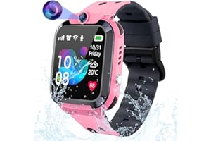 ELEJAFE Smartwatch Kinder, Wasserdicht Kinder Smartwatch mit GPS Uhr Kinder