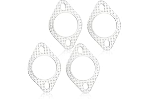 UESDU 4 PCS Exhaust Gasket, 3 Inch Exhaust Manifold Car Exhausts Flange Gasket Exhausted Gaskets Sheet Gaskets Catalyst Converter for Connecting Car Pipe