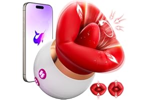 Sauger Vibrator Sex Spielzeug für die Frau, Vibration für Frauen mit 3 Saugmodi 10 Zungenlecken 360°Rotierende Sexspielzeug f