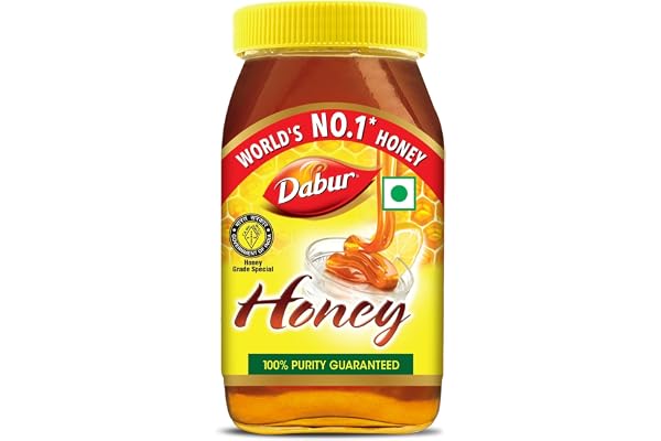 Dabur Honey - 250g 100% Pure World's No.1 Honey Brand with No Sugar Adulteration For Fitness & Health Natural Immunity Booster 100% Indigenous Rich in Antioxidants & Minerals