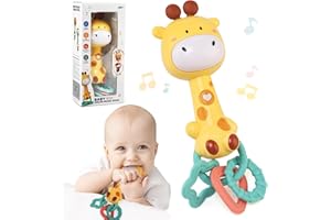Ballery Giochi Sonaglio Neonato 6-9 Mesi, Giochi Musicali Bambini 1 Anno, Giochi Montessori Educativi, Giocattoli Sensoriali Musicali Bambinia Bambino Regalo