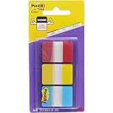 Post-it 686-RYB Sert Seperat&ouml;r Dosyalama i&ccedil;in ideal, sert polyester Indeks Kırmızı, Sarı, Mavi Kırmızı