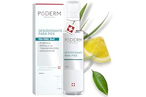 Poderm Spray Purificante de Pies para Micosis, el paquete puede variar, Menta, incoloro