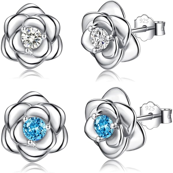 Sterling Silver Created Opal Oval Shaped Studs in Blue