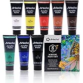 Artecho Acrylic Paints 8&times;120ml, Acrylic Paint Set, Waterproof and Lightfast, for Canvas, Fabric, Wood, Glass, Stones.
