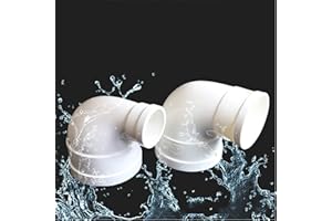 ANJINGUANG Codo reductor de 90 grados, 110 mm a 50 mm, junta redonda de plástico para conectar tubo de conducto redondo o manguera flexible, 1 unidad