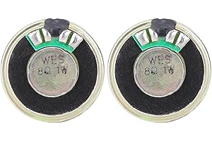 GAROSA 2pcs 8 Ohm 1W Lautsprecher Horn Audio Stereo Lautsprecher, ausgestattet mit Premium Magnet, 28mm Durchmesser