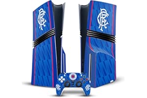 Head Case Designs Officially Licensed Rangers FC Home 2024/25 Kit Vinyl Sticker Gaming Skin Decal Cover Compatible With Sony PlayStation 5 PS5 Pro Disc Edition Console & DualSense Controller