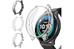 Fintie Schutzhülle Kompatibel mit Garmin Venu 3S (41mm), [3 Stück] Weiche TPU Displayschutz Schutz Gehäuse Abdeckung