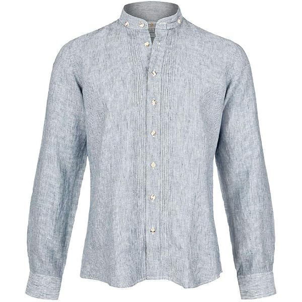 Produktbild von OS-Trachten Trachtenhemd Trachtenhemd Herren Bestickt, Landhausstil, Farbe Mittelblau, Karo