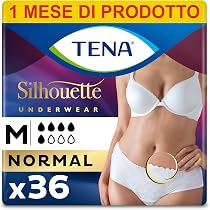 TENA Silhouette - Mutandine a vita bassa, assorbenti, per perdite ...