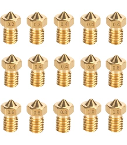 10-teiliges Düsen-Set Für Anycubic Kobra 3 – 0.2/0.4/0.6/0.8 Mm Messingdüsen | 3D Drucker Zubehör
