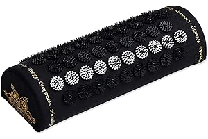 ShaktiMat Classic Acupressure Neck Pillow, Level 1 in Shakti Black, 2,370 Signature Spikes That Massage Muscles, Aid Sleep & Unlock Inner Tension | Similar to Acupuncture, No Needles Required