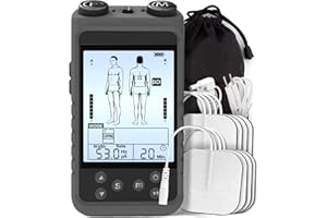 LEIVZUNO TENS Electrodos Fisioterapia, Electroestimulador Muscular, Corrientes Rehabilitacion Fisioterapia