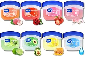 SHOWHEEL 8 Stück Feuchtigkeitsspendend Lippenbalsam Set, Pflegender Lippenbalsam, Hydrating Lip Balm Set, Lip Sleeping Mask, für Feuchtigkeitsspendende und Lippenpflege