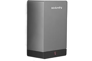 Modundry Secador de Manos Electrónico 7 Segundos para secar, Automático Secamanos de Alta Velocidad para Baño, Comercial y Aseo, ABS, Gris Oscuro