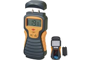 Brennenstuhl Feuchtigkeits-Detector MD (Feuchtigkeitsmessgerät/Feuchtigkeitsmesser für Holz oder Baustoffe, Holzfeuchtemessgerät mit LCD-Display)