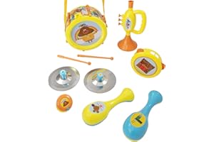 HTI Hey Duggee Big Band Set | Set da gioco musicale con oltre 5 strumenti musicali | Set di strumenti musicali a tema Hey Duggee | Giocattoli Hey Duggee e gli scoiattoli | Set di giocattoli musicali per