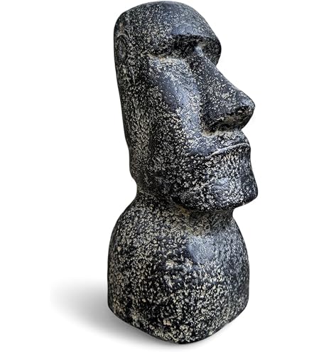Statue Moaï En Bois De Suar 50cm - Sculpture Artisanale île De Pâques - Déco Intérieur/extérieur