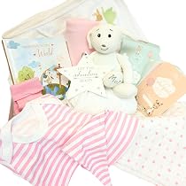 Baby Moi 10 Piece Keepsake Newborn Girl Gift Set Let The Adventure ...