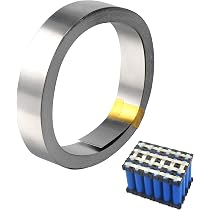 Sourcing Map Vernickeltes Stahlband – 10 M Rolle, 5 X 0,1 Mm (B X T) – Für Batterieanschlüsse & Punktschweißen