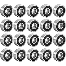 SOURCING MAP 5Pcs Roulement à Billes à Gorge Profonde 6x10x2,5mm MR106