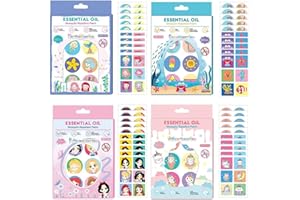 MASYOSH Mosquito Repellent Stickers, 240 Pcs Natural Mosquito Patches for Kids and Adults, DEET Free Mosquito Repellent, Anti-Mosquito Cartoon Stickers for Outdoor Camping Traveling Fishing