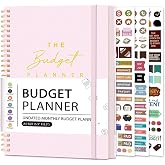 Budget Planner - Monthly Budget Book with Expense & Bill Tracker - Undated 12 Month Financial Planner/Account Book calendar o