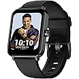 GOQii Smart Vital MAX SpO2 1.69'' HD Full Touch, Smart Notification, Waterproof, IP68, Smartwatch for Smart Phones, Blood Oxygen, Sports & Sleep Tracking with 3 Months Personal Coaching- Black