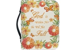 DAJINGKJ Custodia Bibbia con cerniera grande in pelle personalizzata borsa biblica donna uomo borsa Bibbia libro chiesa borse con manici