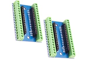 DOLASO 2 PCS Nano Extension Board, Terminal Adapter Expansion Board, Nano Holder, Nano IO Shield V1.O Simple Expansion Board with Screw Terminals Compatible with Arduino nano