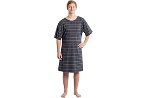 SUPRIMA GMBH Suprima Pflegehemd für Herren, Gr. Xl/XXL - karo anthrazit
