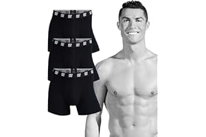 CR7 Cristiano Ronaldo męskie bokserki obcisłe (3 sztuki), czarne, XL