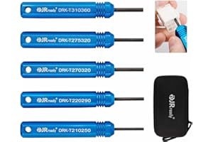 ‎JRREADY JRready ST5228 Auspinnwerkzeug Kfz Set 5 Stück für AMP .062" Kommerzielle Serie Terminals, Molex Standard .062" & .093" Serie Terminals, AMP MATE-N-LOK Series Connectors Molex 3.68 Series Connectors