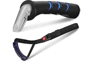 Milifox Poignée Aide Voiture Handicape, Poignée de Transfert pour Faciliter le Montage Autonome dans la Voiture, Bleu Noir