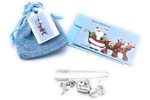 LIBBY'S MARKET PLACE Baby Boy My First Christmas 2025 Keepsake Charms with Gift Bag and Gift Card