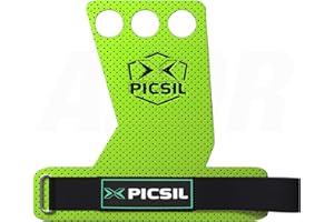 PICSIL Azor Grip, Manopole Paracalli per Sollevamento Pesi per Trazioni alla Sbarra, Calisthenics, Ginnastica, Bodybuilding, Tessuto Morbido, Protezioni per Le Mani