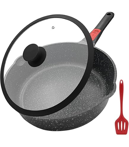 CAROTE Set Poele Et Casserole Induction 11 Pièces, Poele Antiadhésif - 3