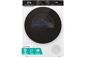 Gorenje DPNA93W Wärmepumpentrockner, 9 kg Kapazität, 15 Programme, ConnectLife WiFi, Auto Drain, Made in EU, Nature Dry, Twin Air, Sportprogramm, Schnellprogramm Energieklasse C