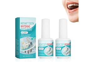 SNONESIY 2 Flaschen Zahnlack Weiß,Zahnlack Teeth Whitening Paint,Milde Formel,Schnelle Wirkung,Einfache und Bequeme Anwendung,Frischer Atem Bei Kontinuierlicher Anwendung (15 Ml)