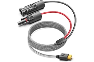 TAIFU Fiche Solaire 3.5m vers XT60 Câble de Charge pour Connexion Panneau Solaire 60W 110W 160W 220W 400W Générateur Solaire Portable EF EcoFlow River Delta Compatible avec Bluetti EB55 Anker 757/767