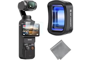 K&F Concept OSMO Pocket 3 Filtro Magnetico,1.2X Anamorfico Filtro Magnetici in Vetro Ottico con Nano-Rivestimento Compatibile con DJI Osmo Pocket 3(Alluminio)