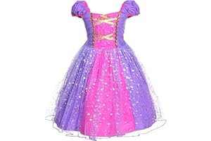 Discoball Rapunzel Princess Girls Rapunzel Costumes Cosplay Fancy Party Girl Princess Dresses for Festival Pageant Carnival Halloween