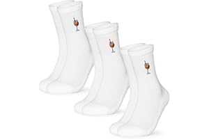 Occulto Damen & Herren Motiv Tennissocken 3er Pack (Modell: Robin), Statement Tennis Socken