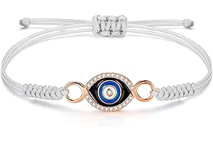 JENDEAR SHINE Bracciale Corda per Donna, Corda Intrecciata a Mano Bracciale Portafortuna, Regali di Compleanno per Mamme Donne Ragazze