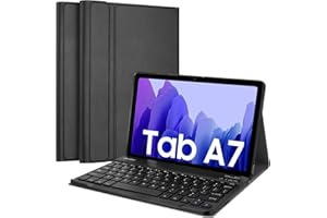EYERIYO Custodia con Tastiera per Samsung Galaxy Tab A7 2020/2022, Slim Cover con Supporto Pencil, Staccabile Magnetica Wireless Bluetooth Tastiera, Italiana QWERTY Layout Tastiera