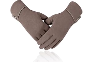 DIGITEK Women's Touch Screen Gloves - Winter Warm Gloves Ladies thermal Touchscreen Full Finger Mittens Windproof Lined Thick Warmer Gloves for Women Girls Phone Driving Gifts UK